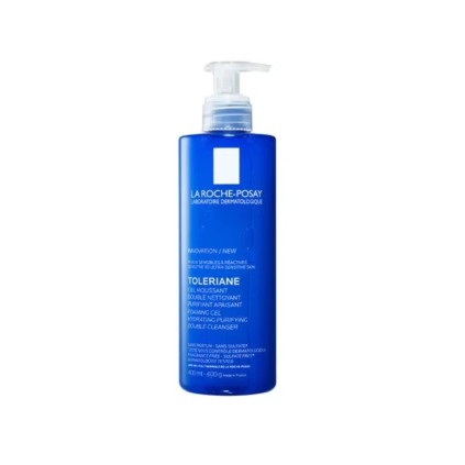 La Roche Posay Toleriane Double Cleanser Αφρώδες Τζελ Καθαρισμού Προσώπου για Ευαίσθητο Δέρμσ, 400ml | Cure4u.gr